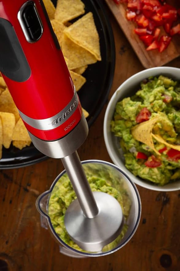 Ariete Moderna 602 7-in-1 Multifunction Hand Blender Set - Red