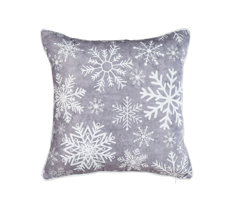 ARMN Azure Printed Cushion Cover - Gray and White