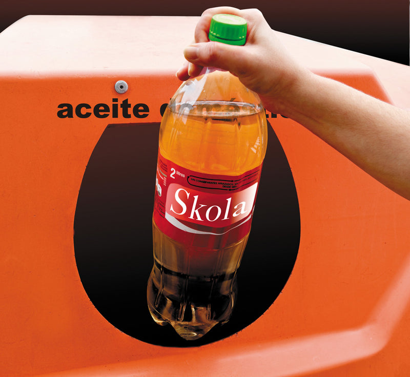Ibili 10cm Household Oil Recycling Funnel - Orange