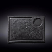 Wilmax SlateStone 32x23 Rectsngle Serving Dish - Black