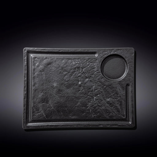 Wilmax SlateStone 32x23 Rectsngle Serving Dish - Black