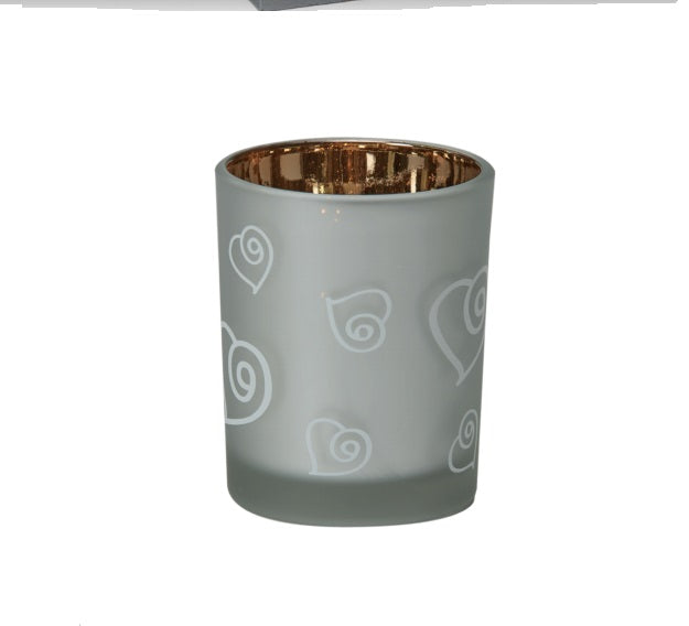 Price's Glass Hearts Candleholder