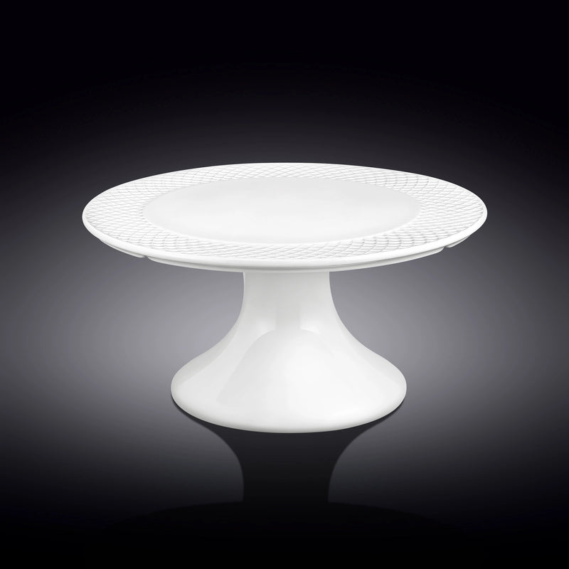 Wilmax Diamond 25x10cm Cake Stand - White
