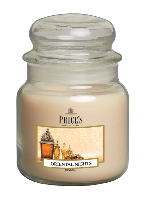 Price's Medium Scented Candle Jar with Lid - Oriental Nights