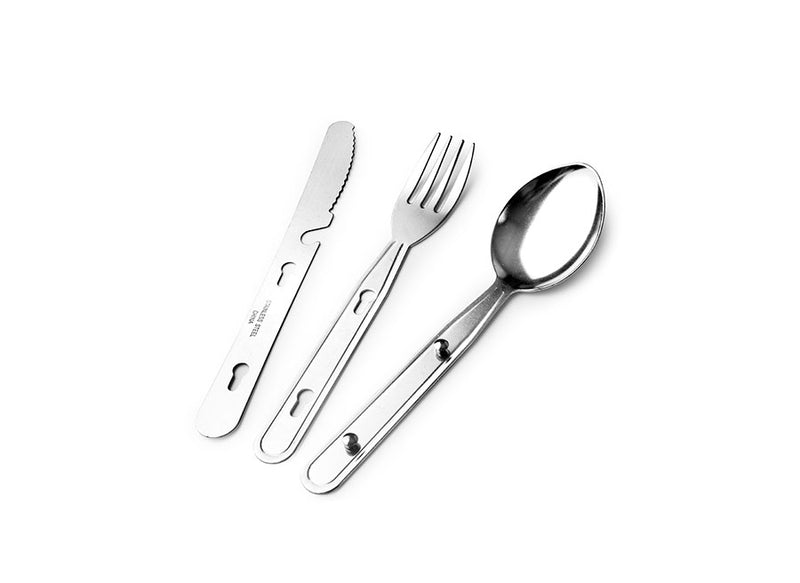 Ibili 3-Piece Steel Camping Cutlery Set