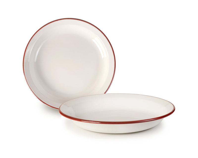 Ibili Vintage Bordeaux 22cm Dish - White & Red