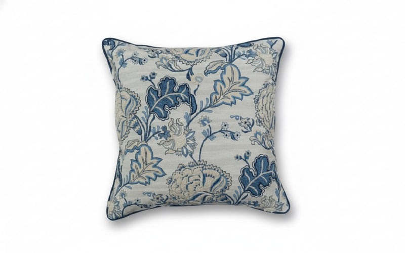ARMN House Warming 45x45cm Patterned Cusion Cover - White & Blue