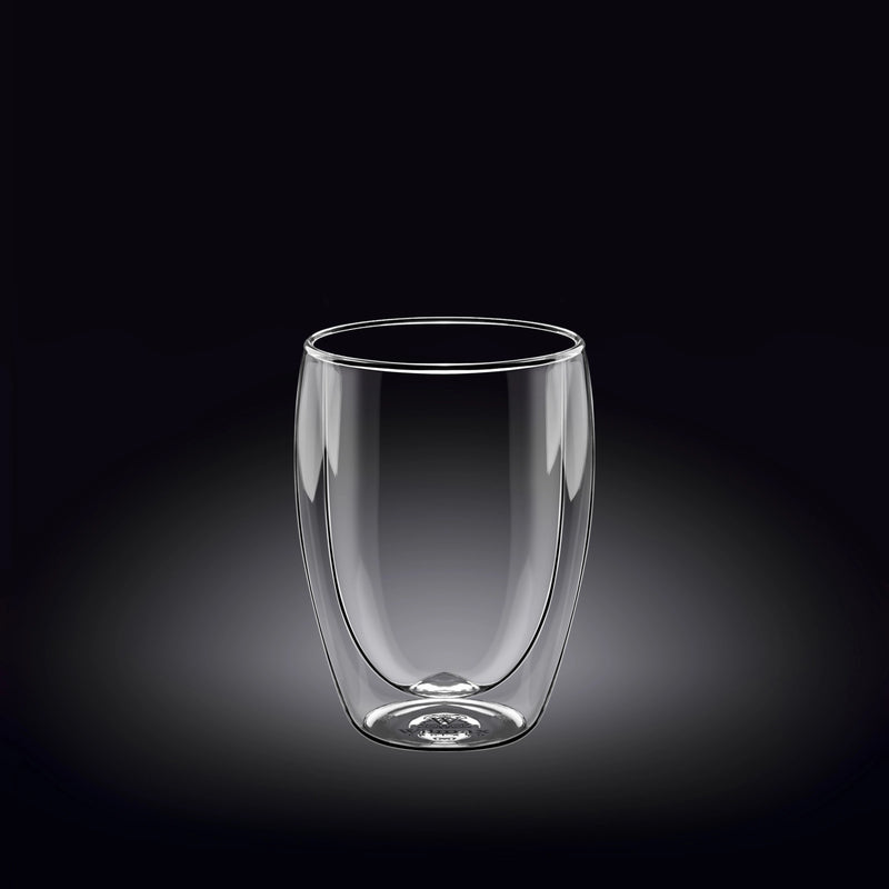 Wilmax 200ml Double-Wall Glass Tumbler