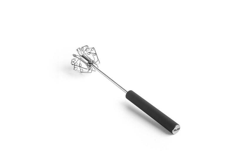 Ibili 30cm Hand Push Whisk - Black