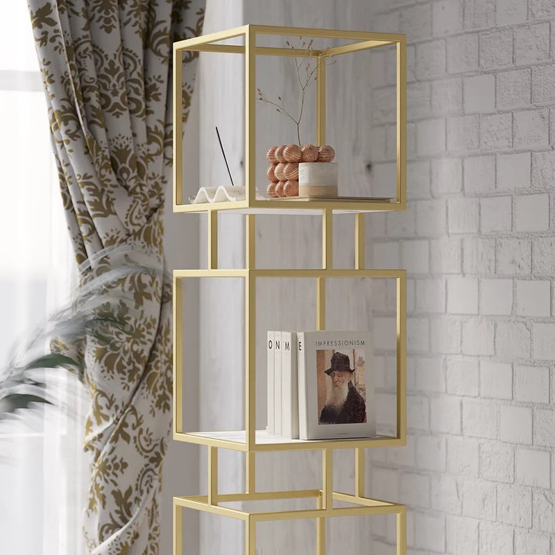 ARMN Regency 5-Shelf Stand - Gold