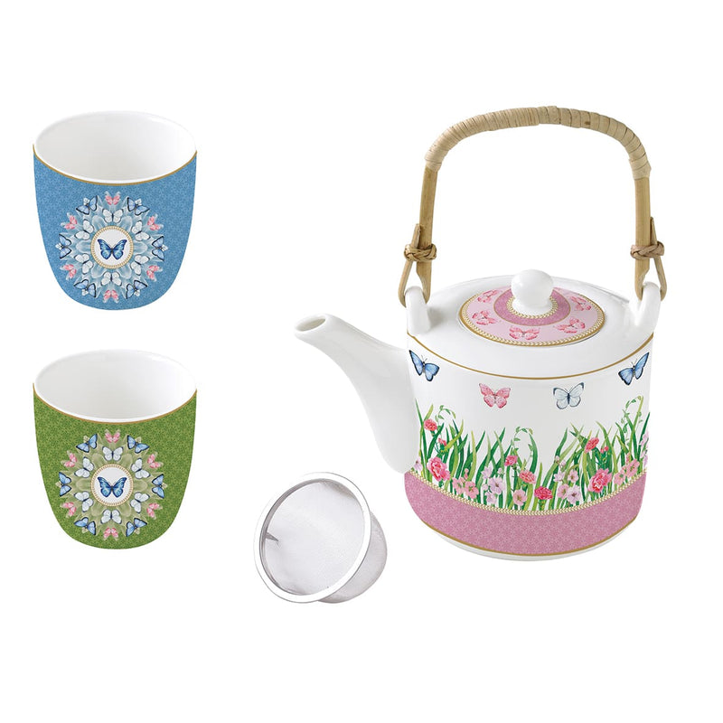 Easy Life Spring Parade Tea Set in Box - Multicolored
