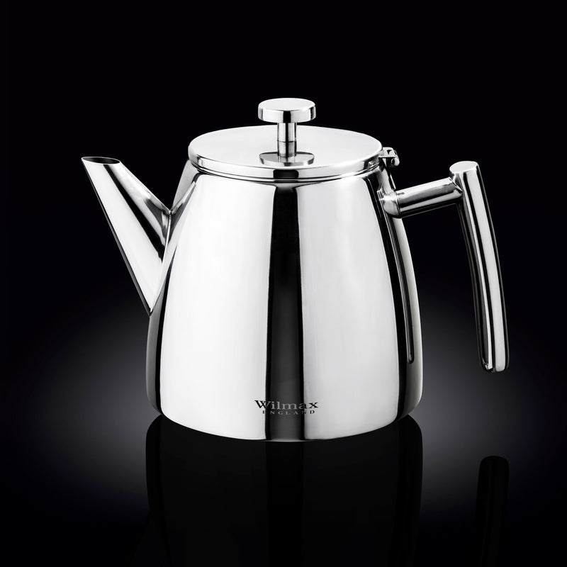 Wilmax Double-Wall 1200ml Steel Teapot