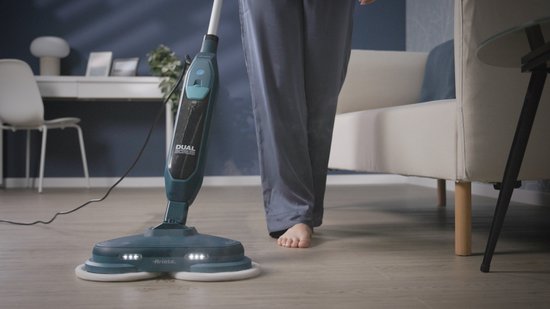 Ariete 4178 Dual Scrub Electric Mop with Rotating Brushes - Teal