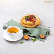 Wilmax Olivia 250ml Teacup & Coaster Set - White