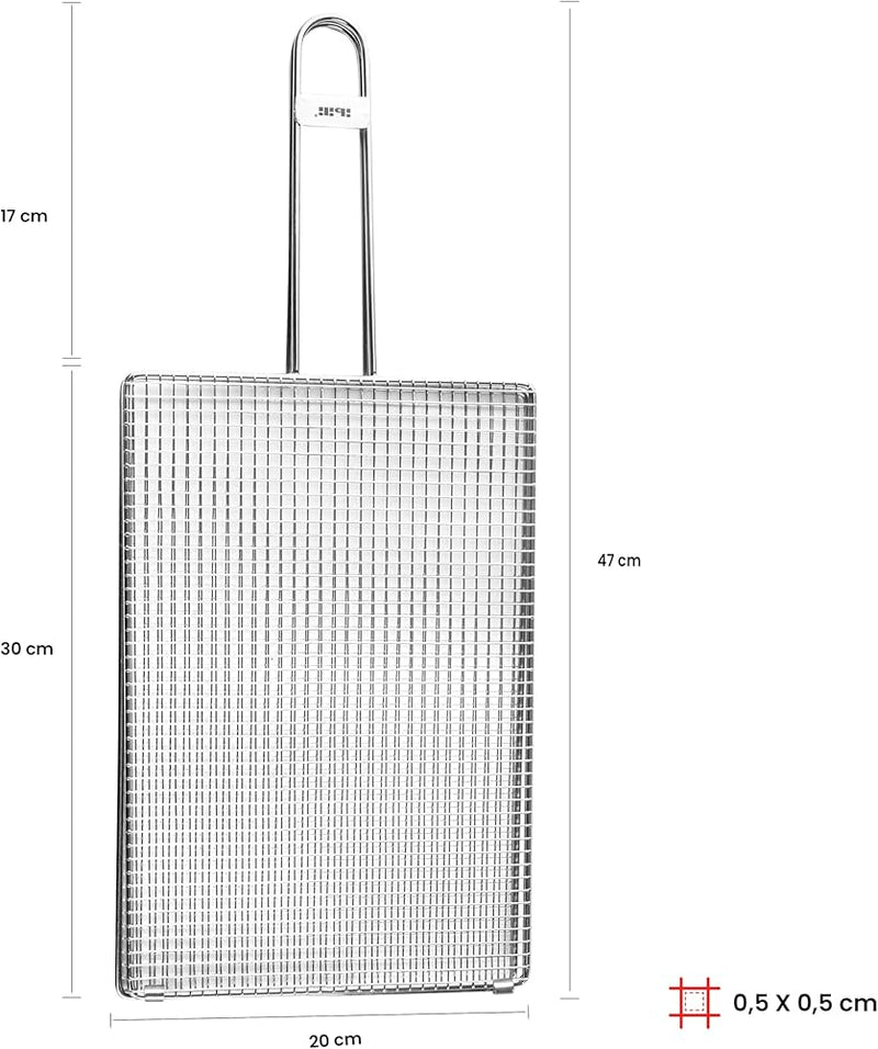 Ibili Steel 47x20cm Double Grill