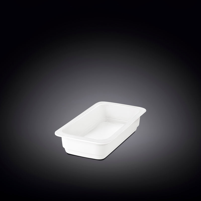 Wilmax Gastronorm 18*33cm Rectangular Dish - White