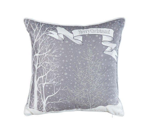 ARMN Azure Printed Cushion Cover - Gray & White